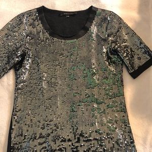 BCBG MAX AZRIA Sequin shirt